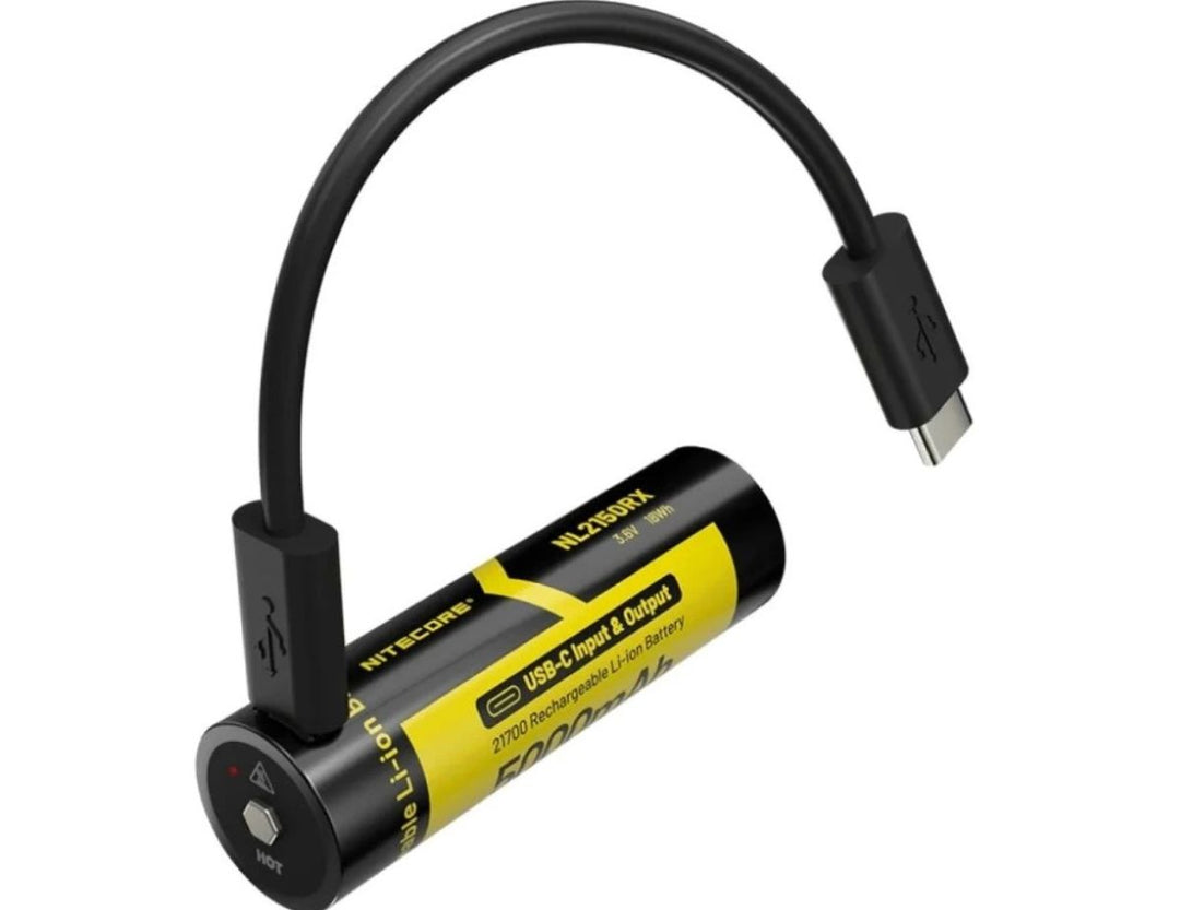 NiteCore NL2150RX 21700 5000mAh USB Rechargeable Battery Power Bank