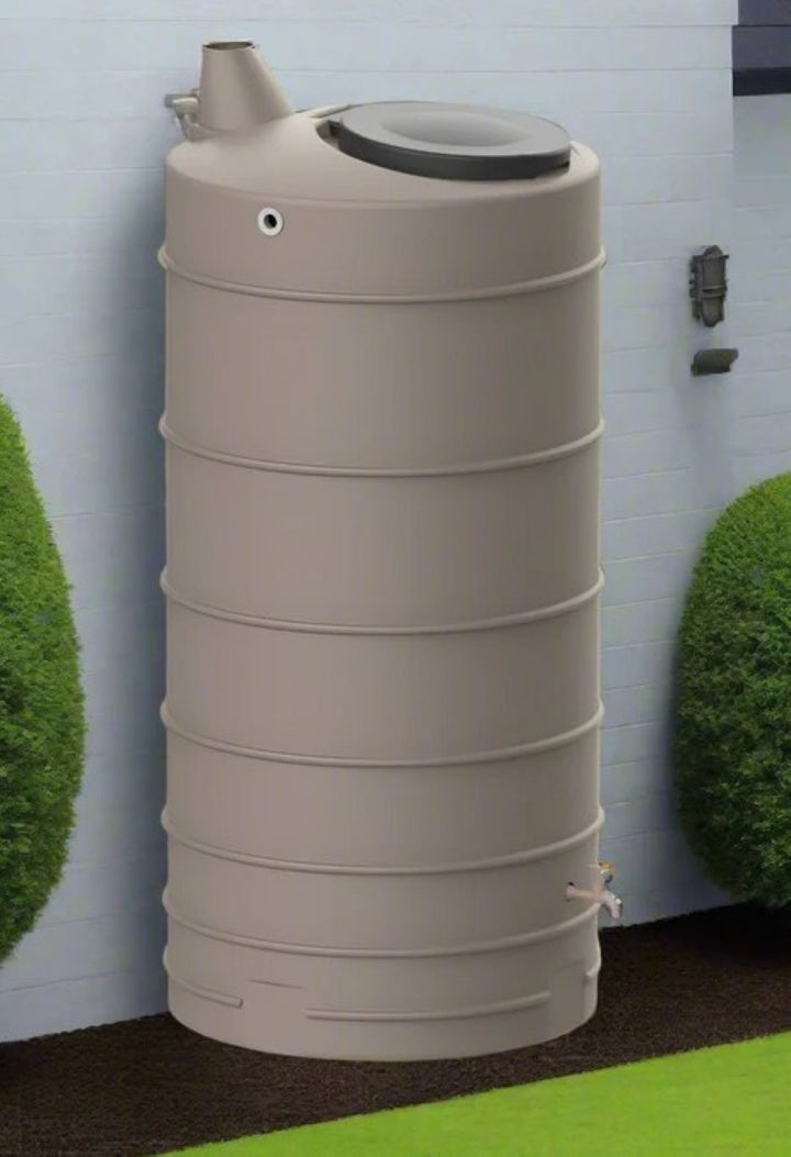 1000 Litre Cloud Burst Rainwater Tank - Dark Earth