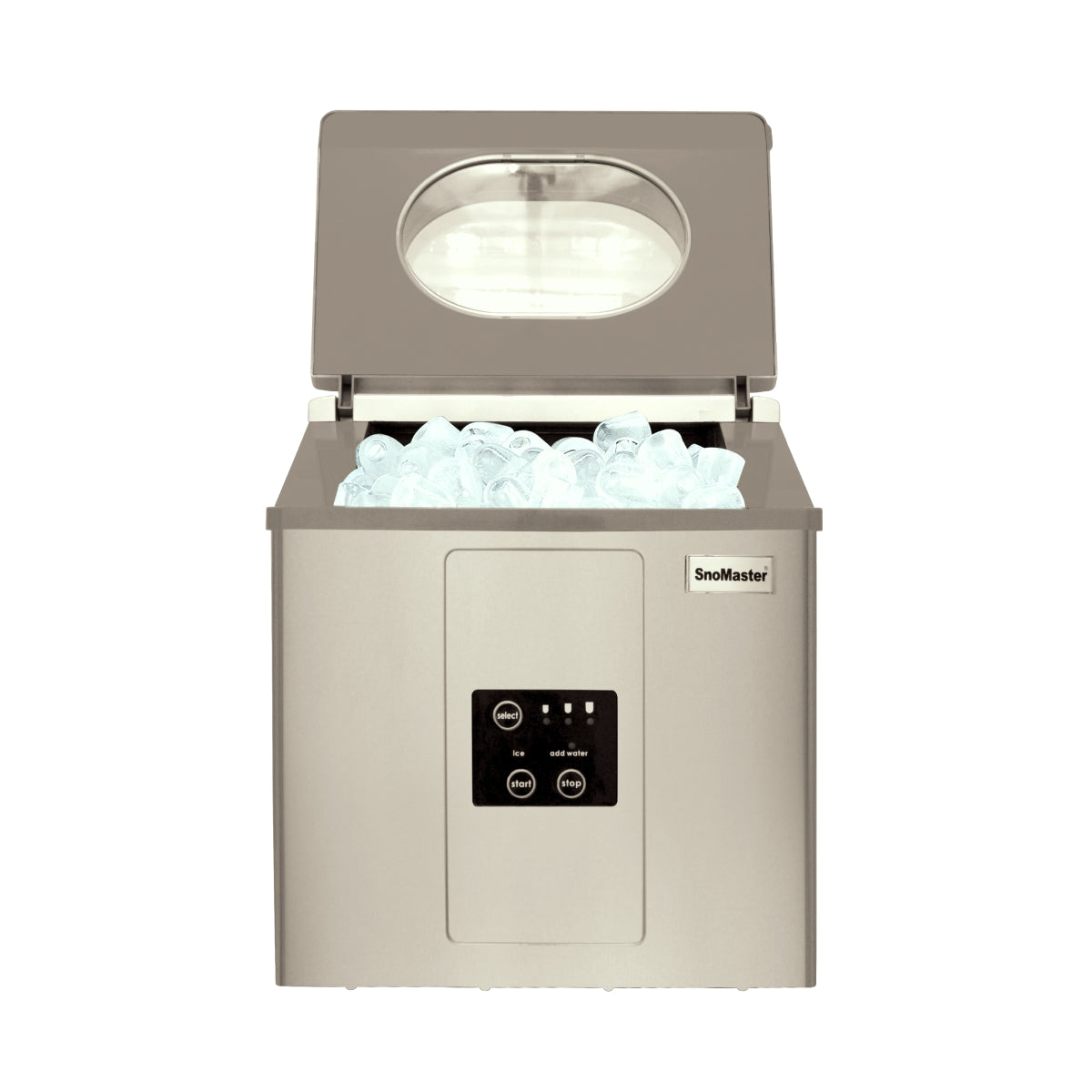 SnoMaster ZBC-15 Stainless Steel Counter-Top Bullet Type Ice-Maker