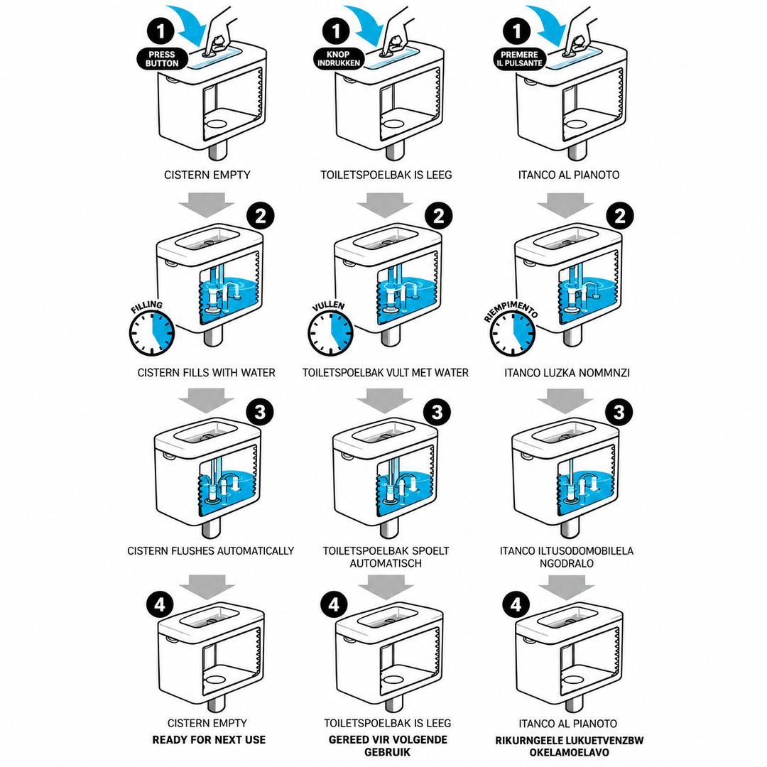 Mino 2in1 Toilet Basin &amp; Cistern