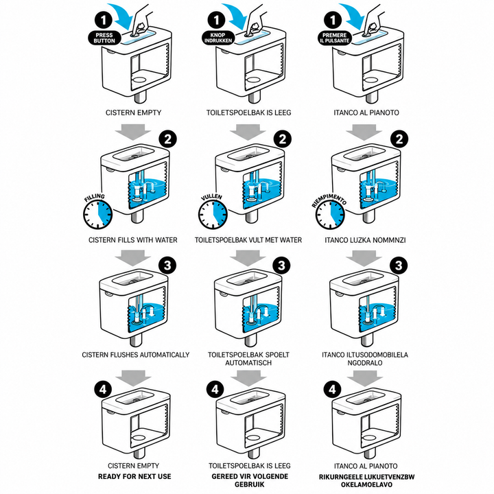 Mino 2in1 Toilet Basin &amp; Cistern