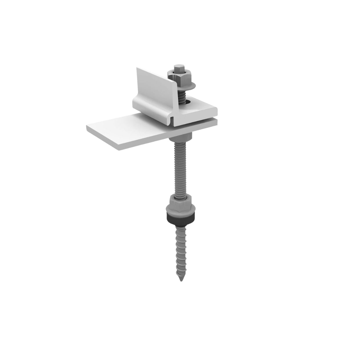 K2-Systems IBR/Corrugated Roof SingleRail 4 Panel Roof Mounting System
