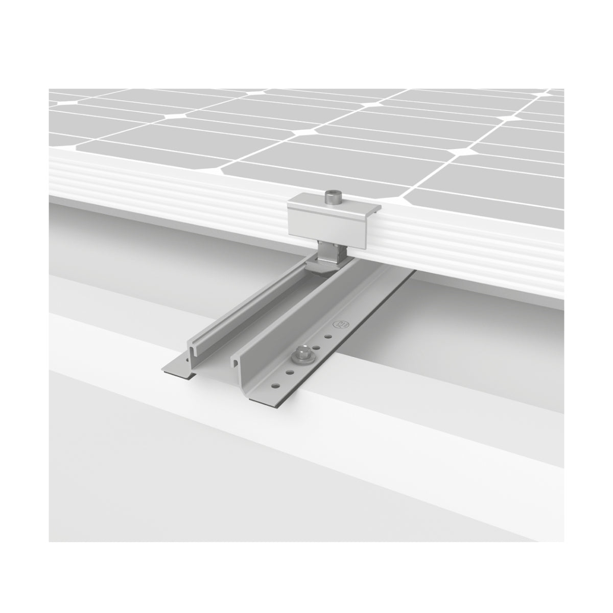 K2-Systems IBR Roof MiniRail MK2 4 Panel Roof Mounting System