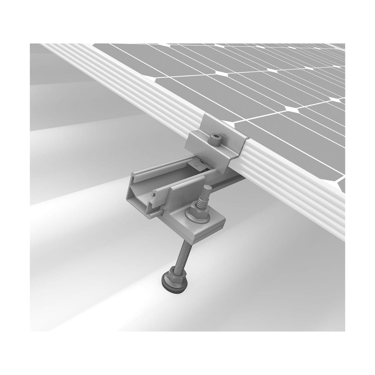K2-Systems IBR/Corrugated Roof SingleRail 5 Panel Roof Mounting System