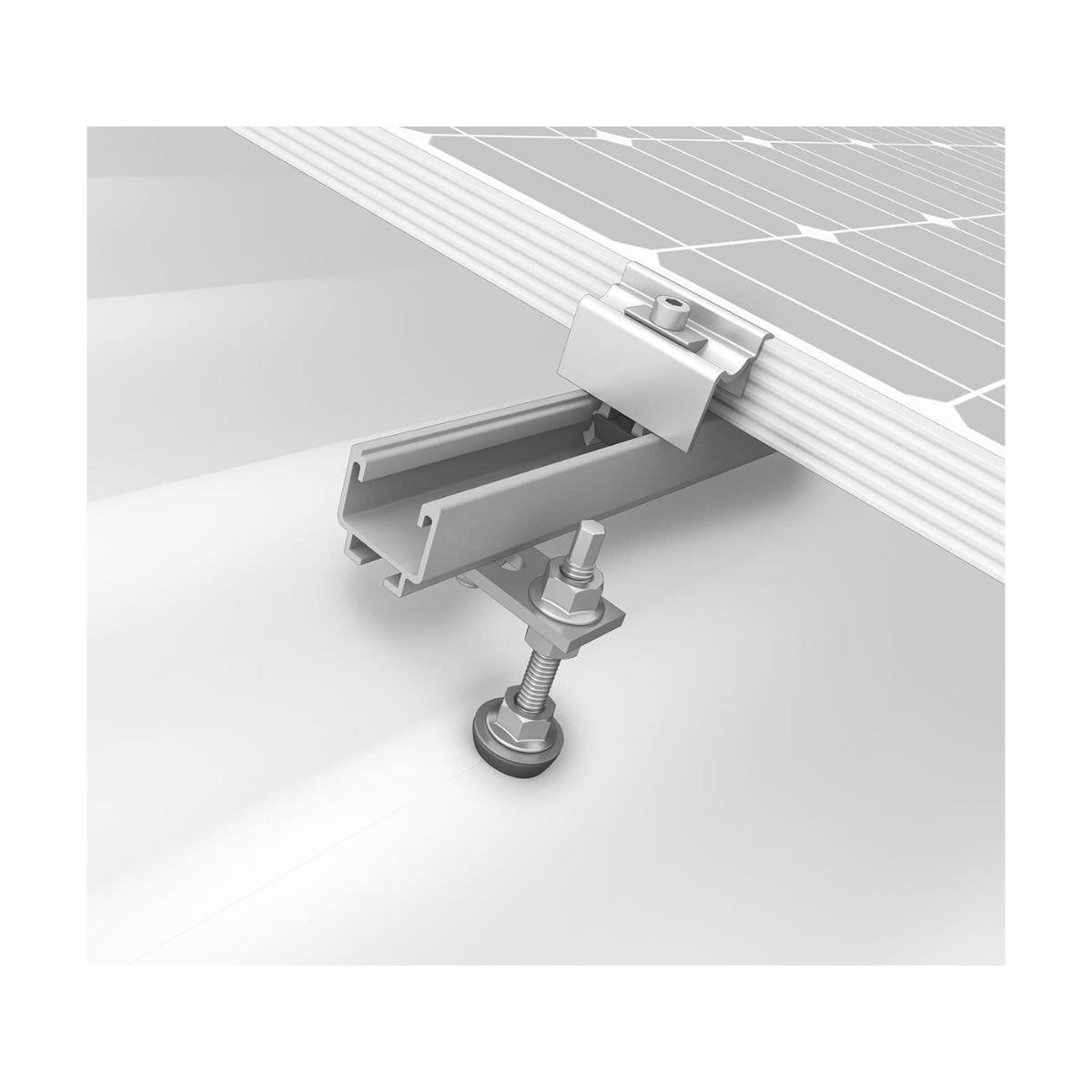 K2-Systems IBR/Corrugated Roof SolidRail 5 Panel Roof Mounting System