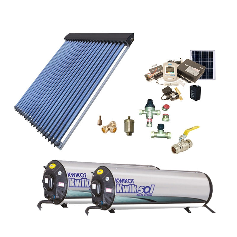 300L Complete Direct Pumped Split System Solar Water Heating Kit