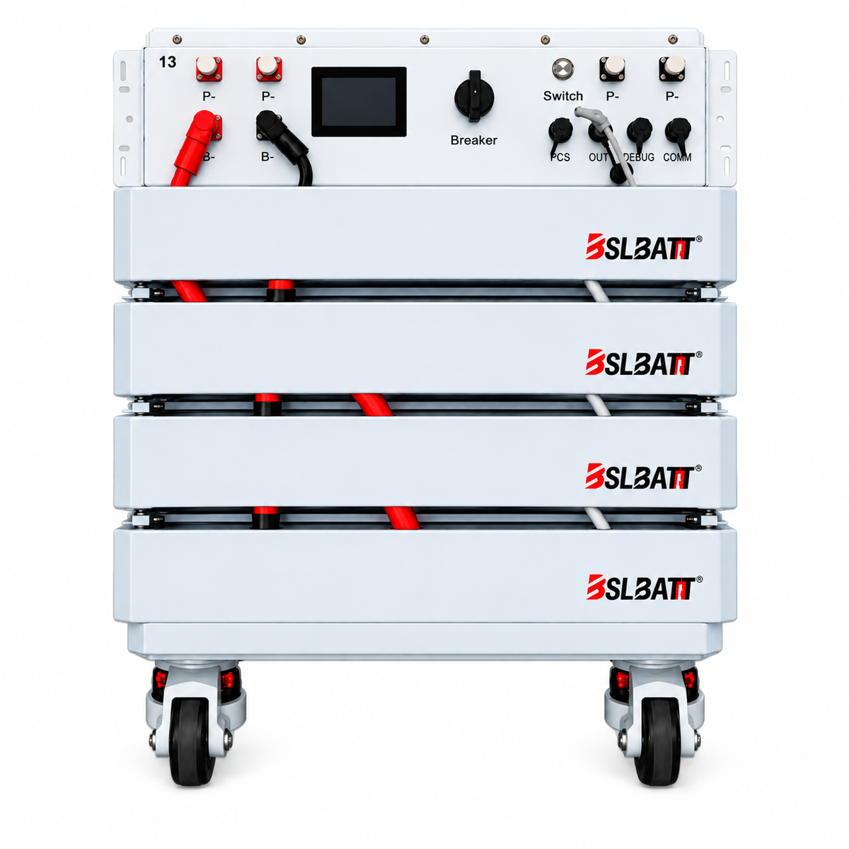 BSL RE4 39kWh 307.2V High Voltage Lithium Battery Pack on a white background