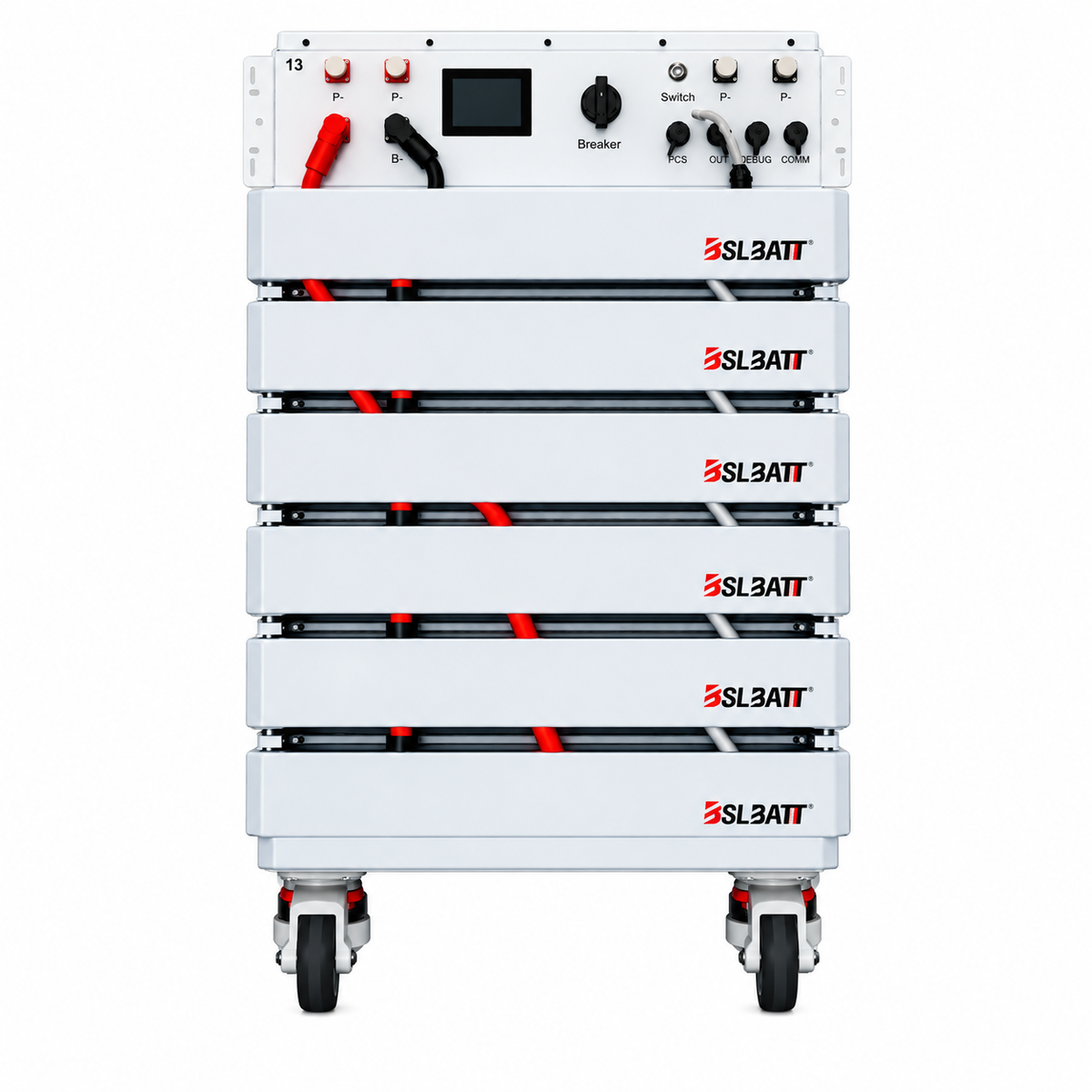 BSL RE6 58.5kWh 460.8V High Voltage Lithium Battery Pack on a white background