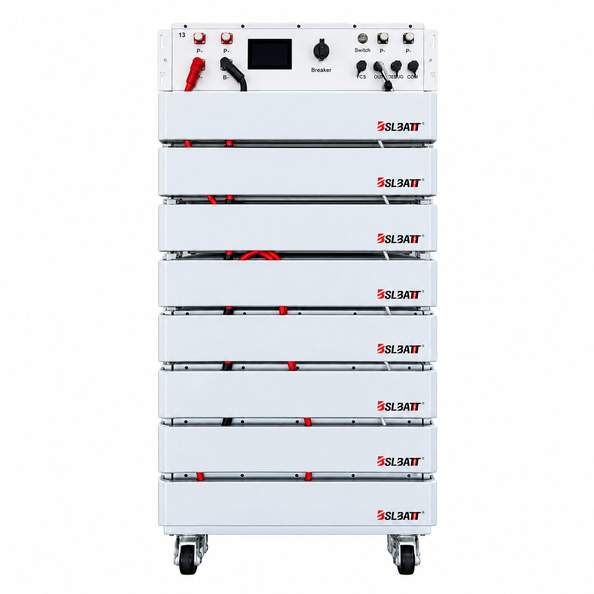 BSL RE8 78kWh 614.4V High Voltage Lithium Battery Pack on a white background