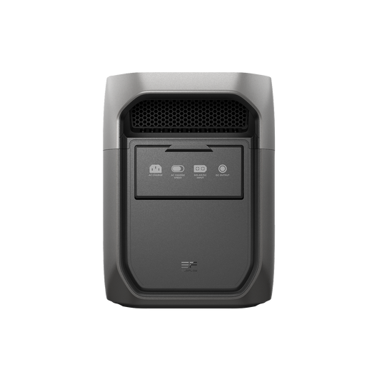 EcoFlow DELTA 3 Max rear pack shot showing charging inputs
