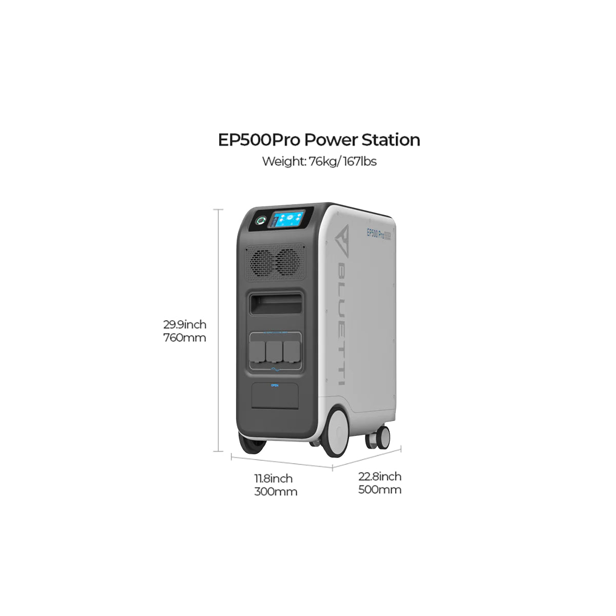 BLUETTI EP500Pro 3000W 5100Wh Home Power Station