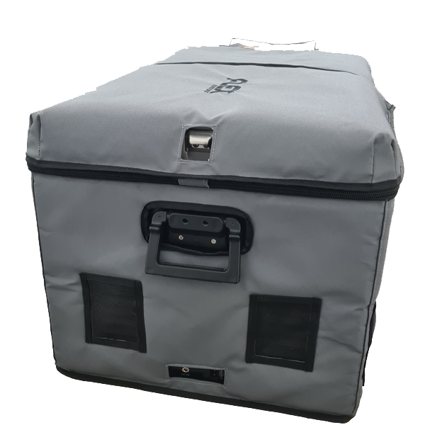 Flex TW75 fridge cover – rear view with handle and ventilation openings