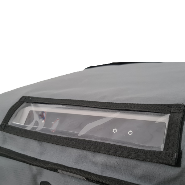 Flex TW75 fridge cover – control panel flap closed