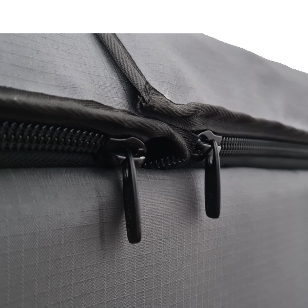 Flex TW75 fridge cover – zip detail