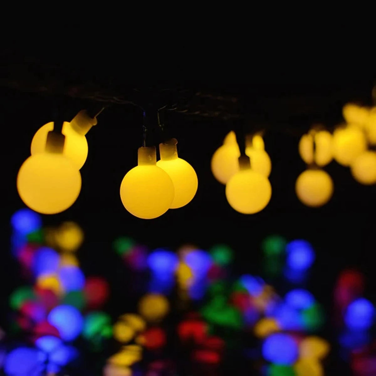 Litehouse Solar LED Bubble Ball White Fairy Lights