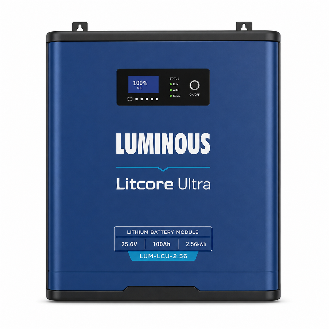 Luminous Litcore Ultra 100Ah 2.56kWh 25.6V LiFePO4 Battery