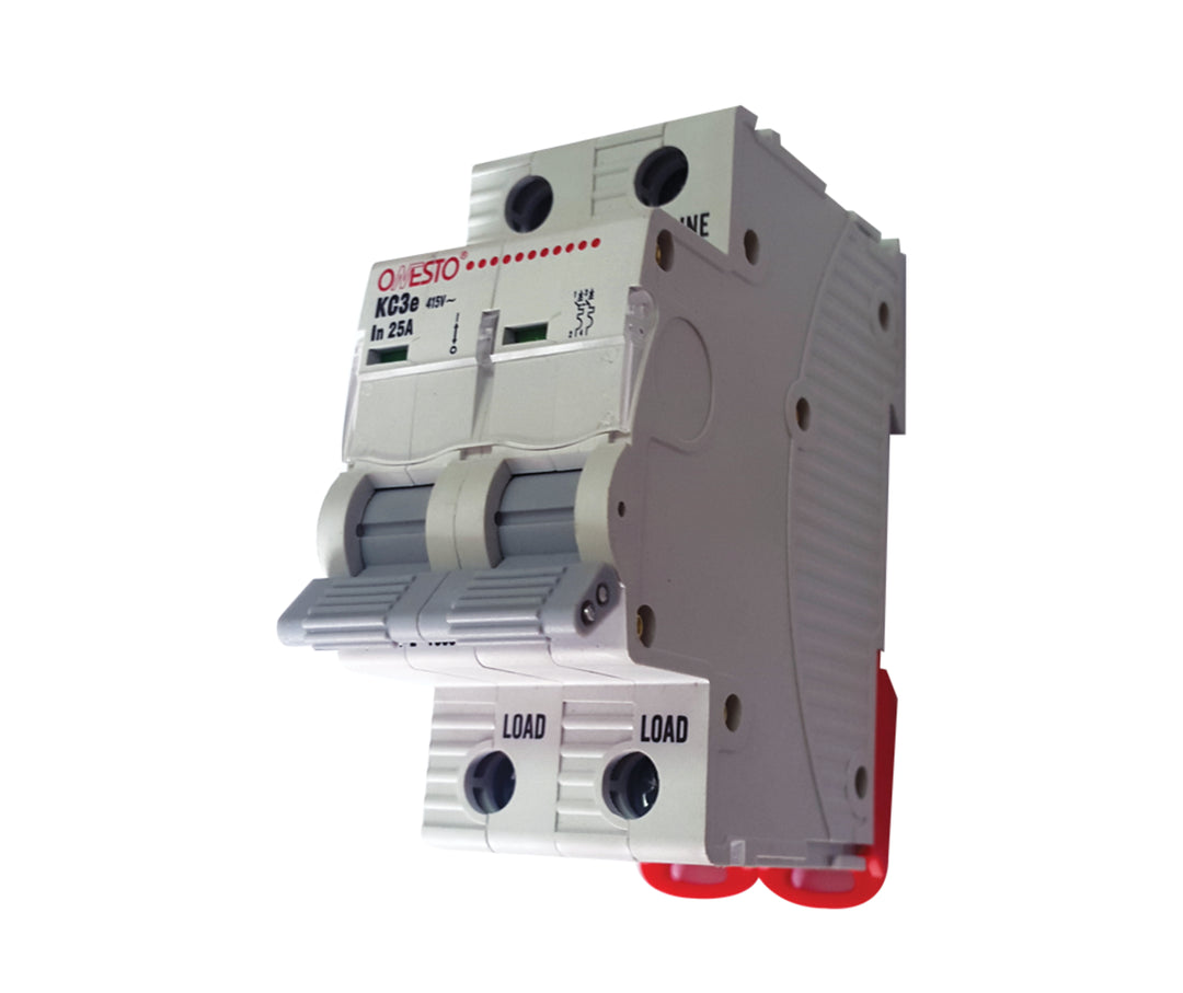 Onesto KC3E-263 63A Double Pole 3kA Circuit Breaker