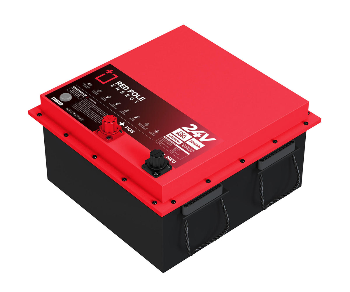 Red Pole Energy 25.6V 280Ah LiFePO4 Starter Battery 2000 CCA