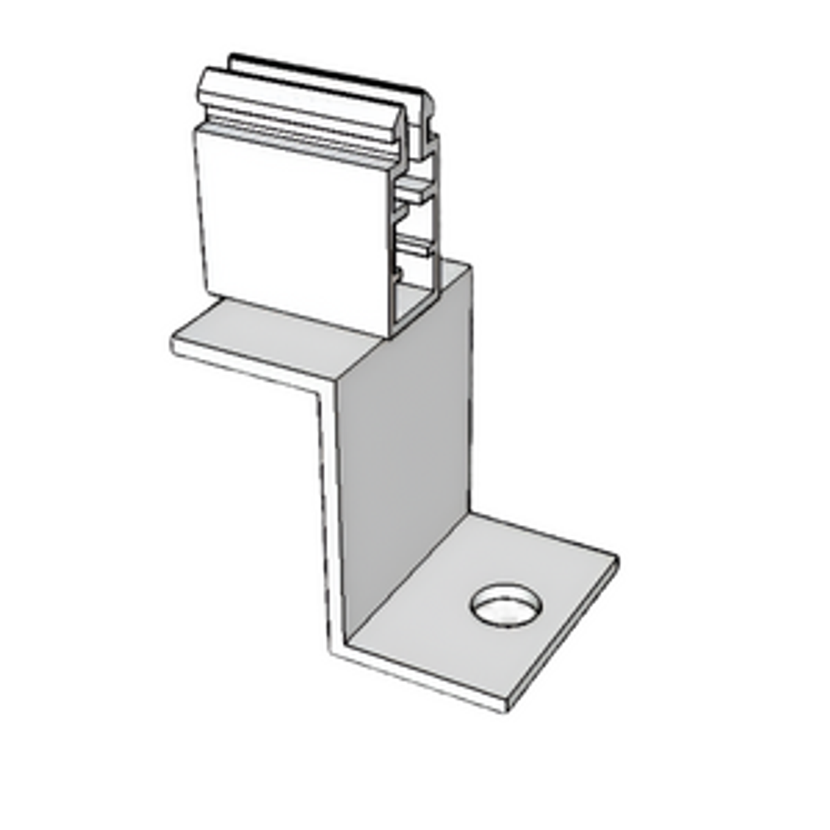 KD Solar Hanger Bolt Bracket with Pushclip