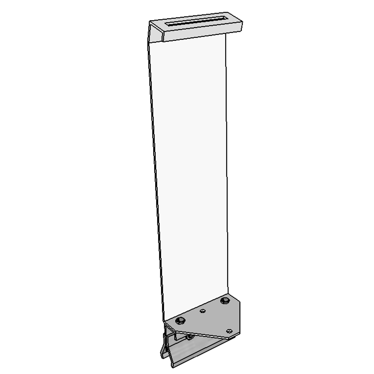 KD Solar ClipLock Rear Foot 15 Degree Portrait AC