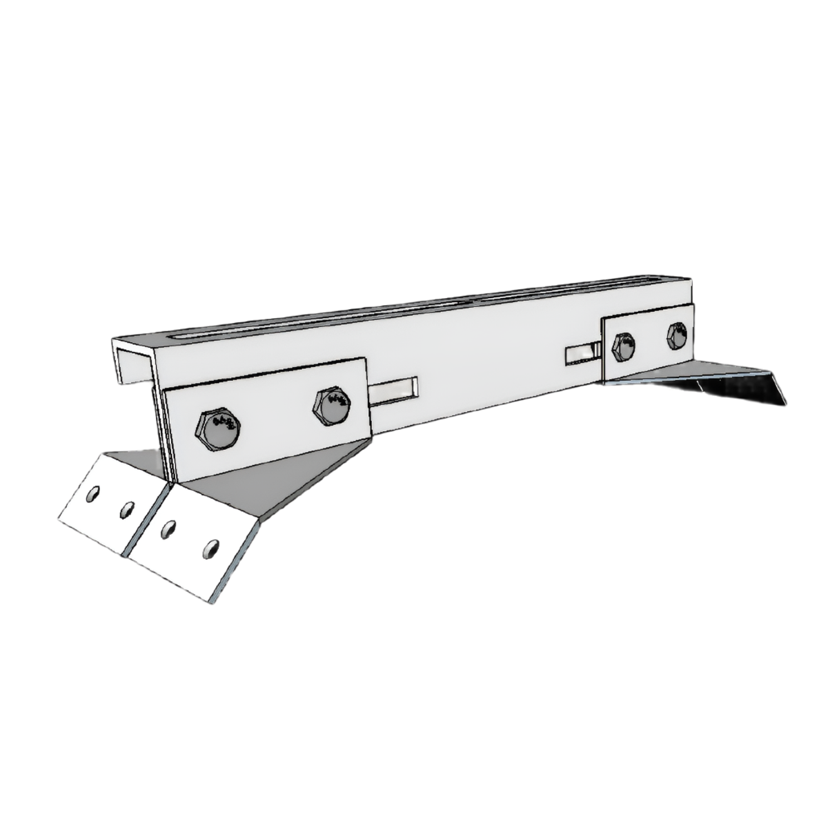 KD Solar Corrugated PCSLOT Bracket 280mm