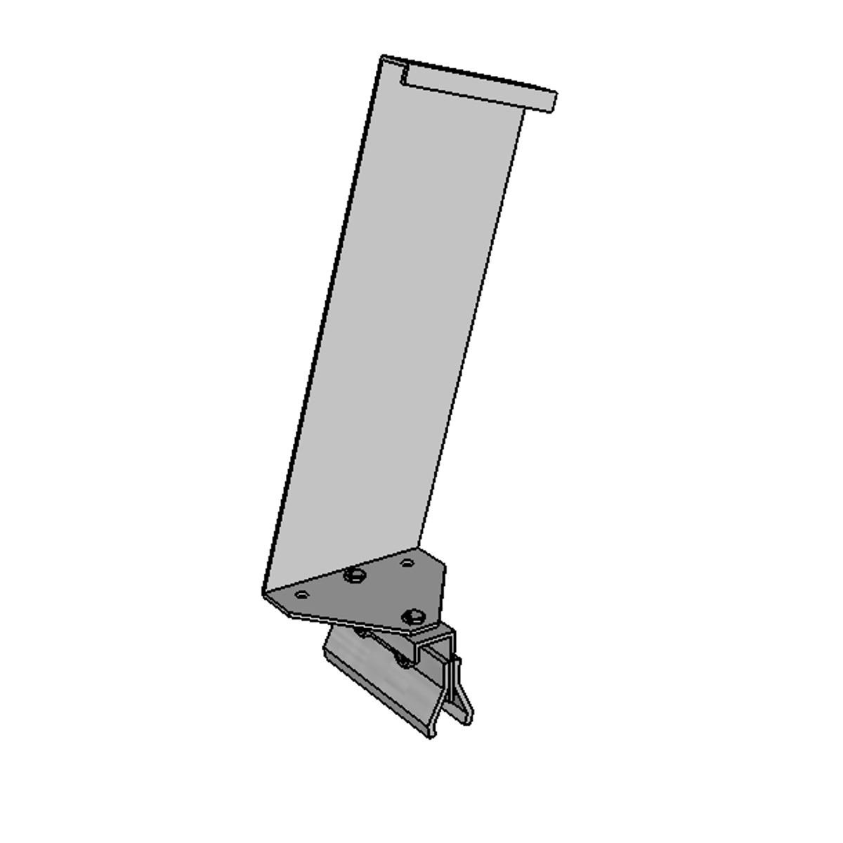 KD Solar ClipLock Rear Foot 15 Degree Landscape AL