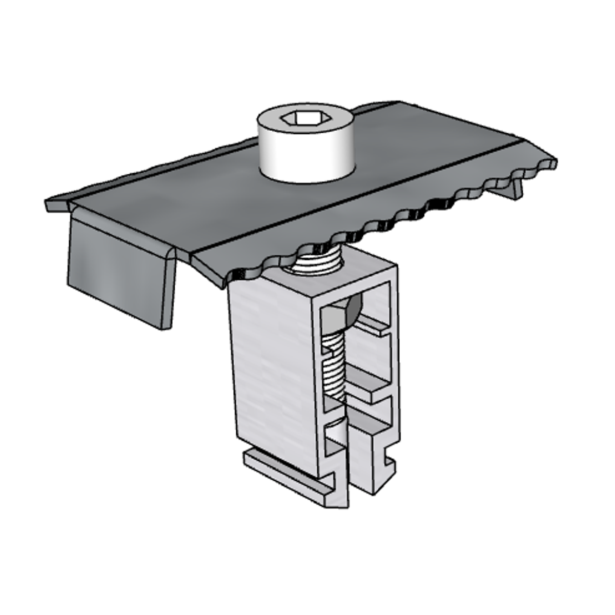 KD Solar Middle Clamp 35-40mm