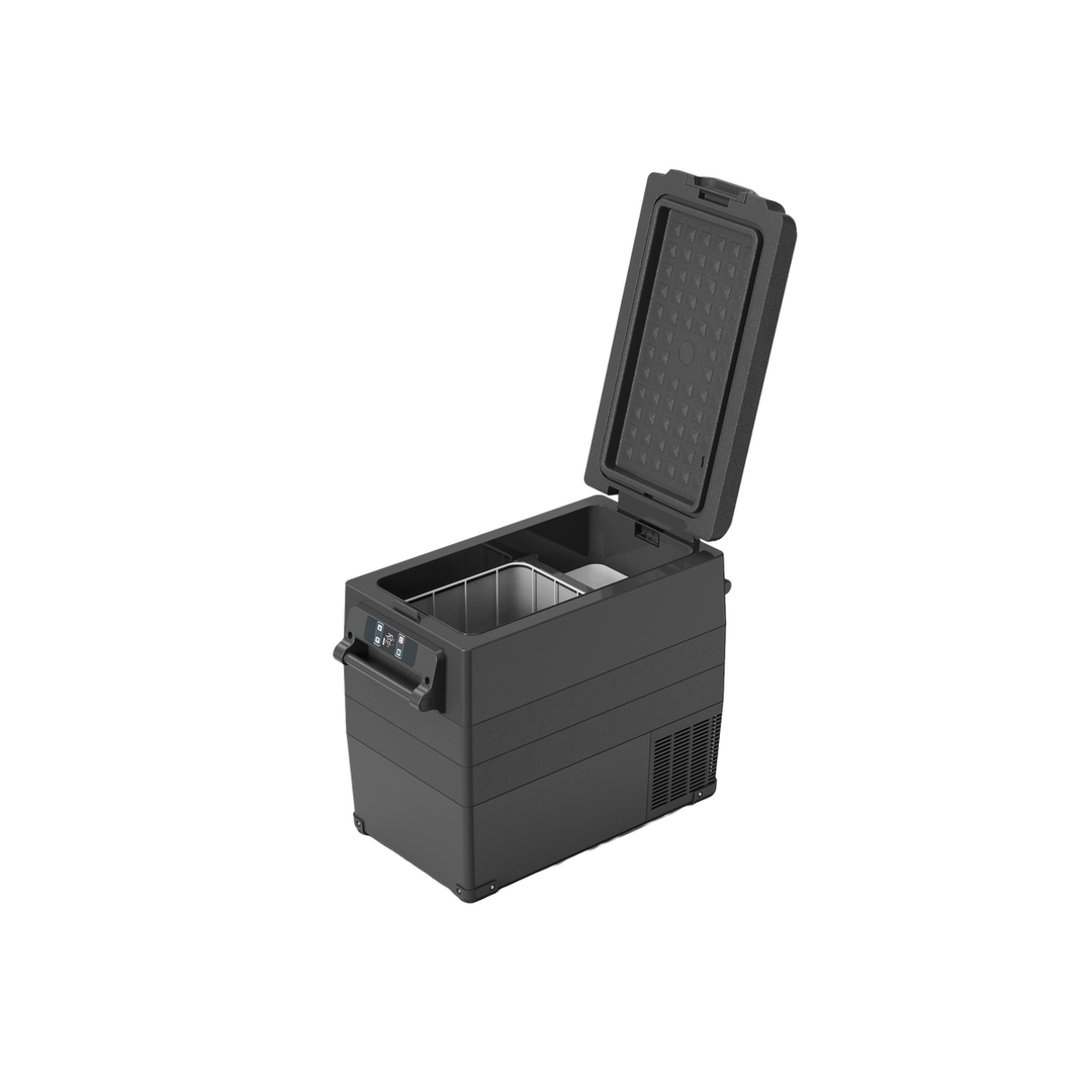 Flex NCF55 Camping Fridge/Freezer - open lid interior view