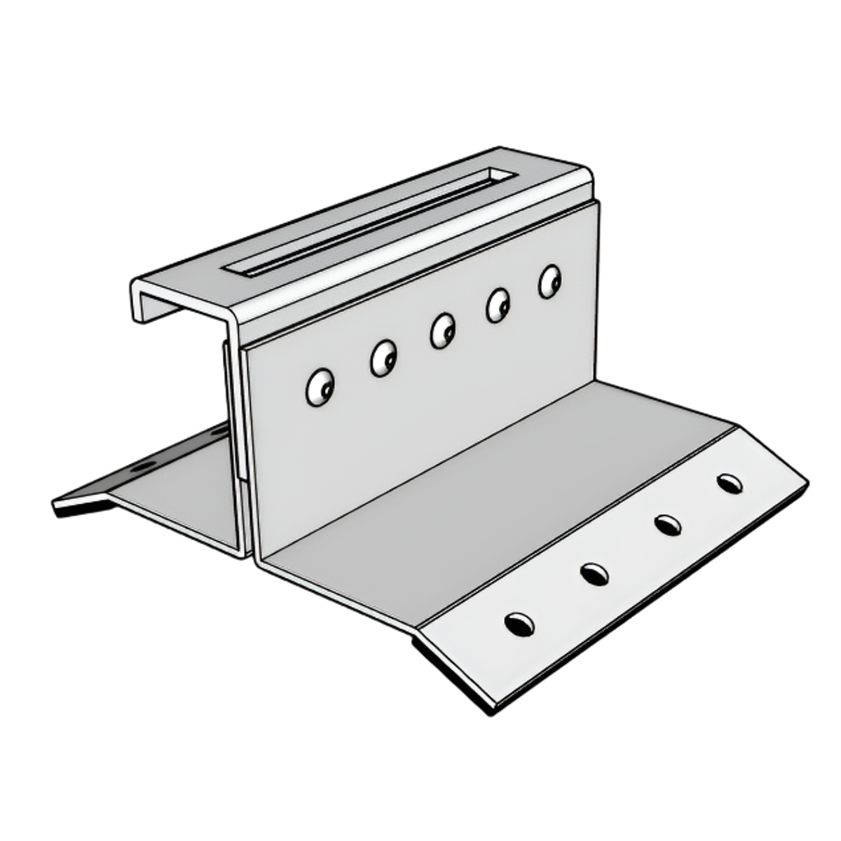 KD Solar Corrugated PCSLOT Bracket 120mm