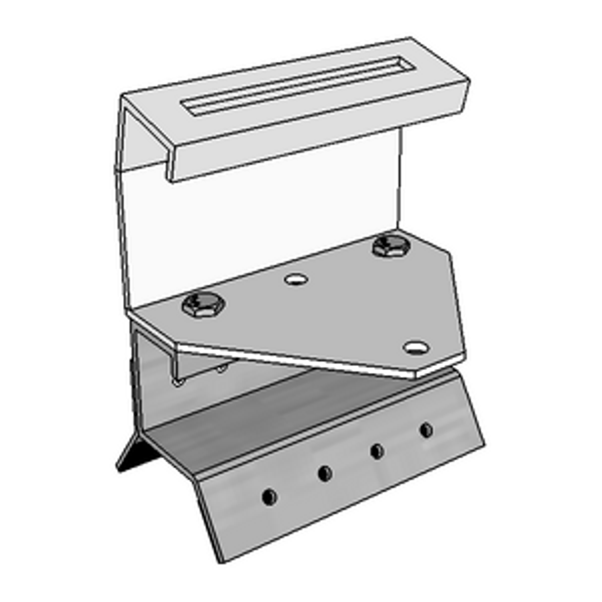KD Solar IBR Front Foot 120mm 15 Degree Portrait