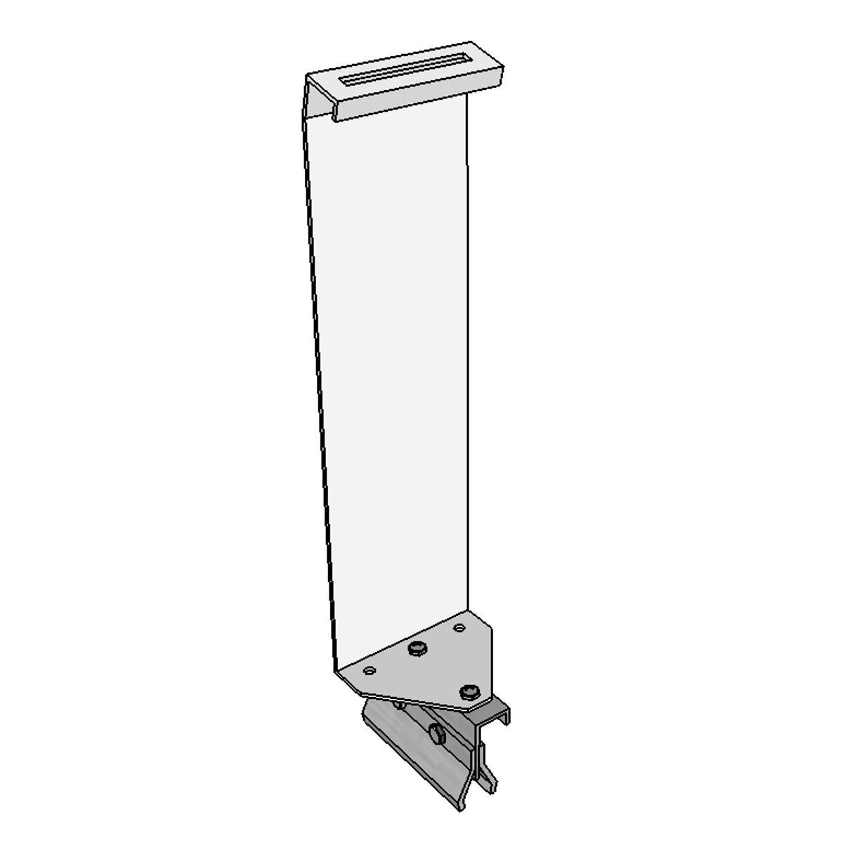 KD Solar ClipLock Rear Foot 15 Degree Portrait AL
