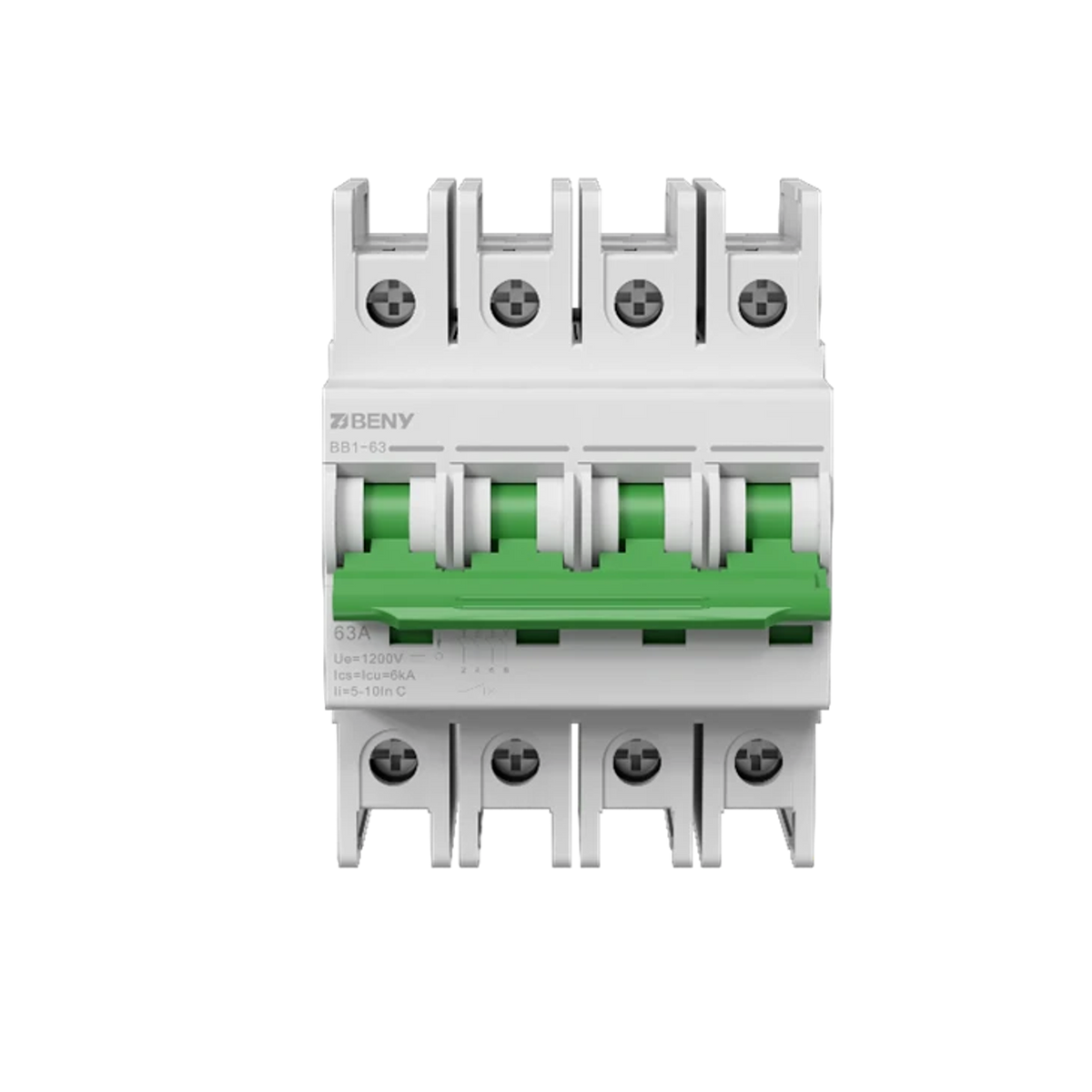 PVSE BB1-63 four-pole 16A 1200V DC miniature circuit breaker