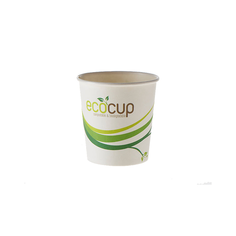 EcoPack Single Wall Coffee 120ml Cups - Pack of 100