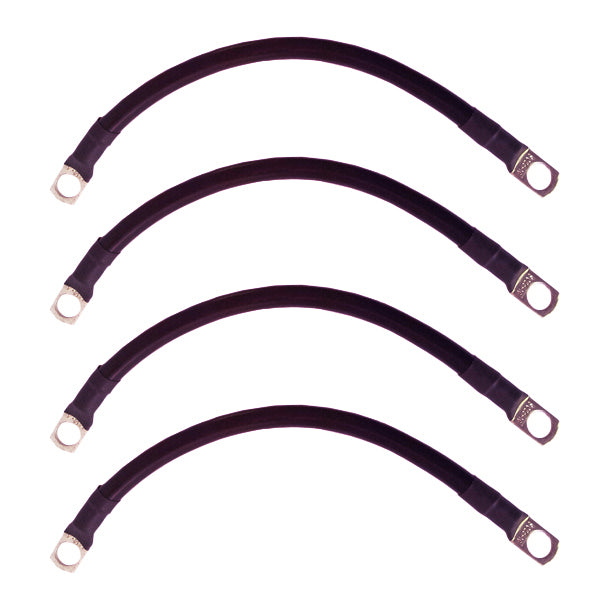 Sustainable 350mm Black Battery Connector Pack of 4