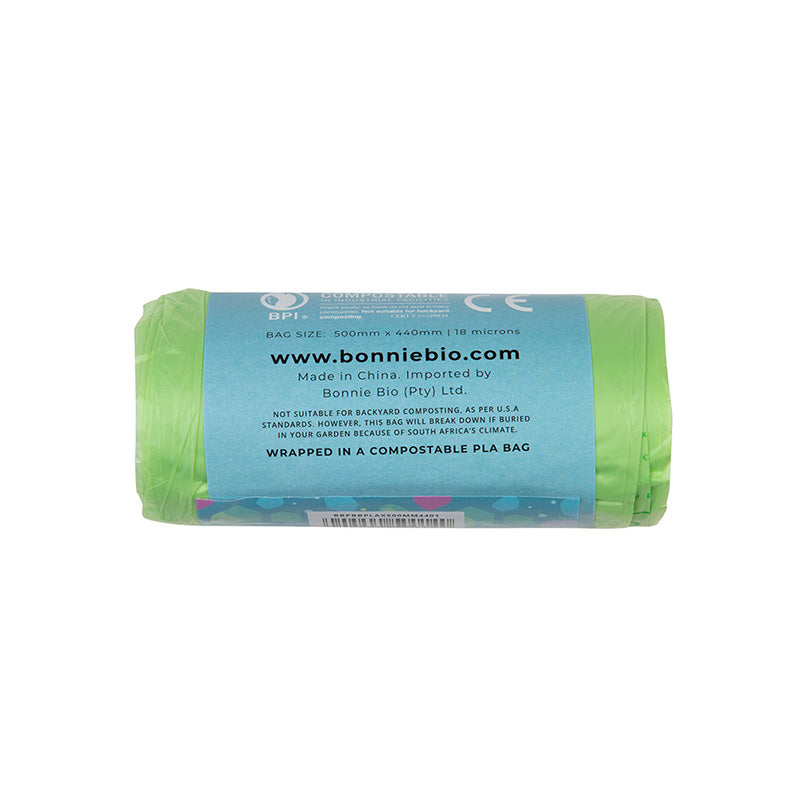 Bonnie Bio 25 x 11-12L Compostable Bin Bags Roll - Sustainable.co.za