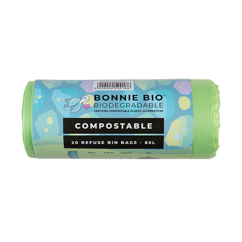Bonnie Bio 20 x 85L Compostable Bin Bags Roll - Sustainable.co.za