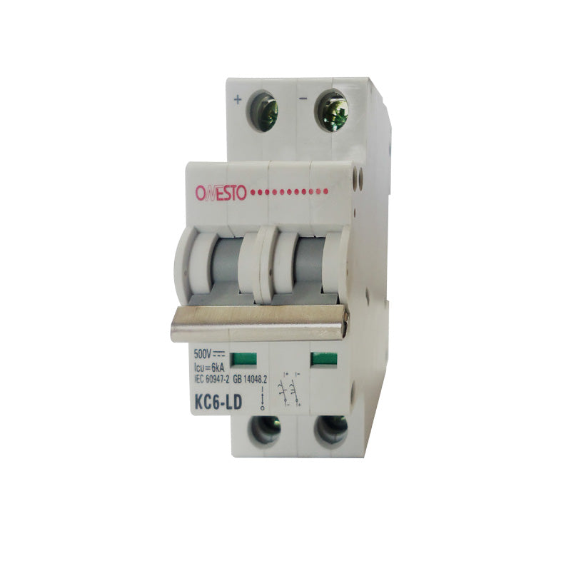 Onesto 10A 250V - 500V 6kA DC 2 Pole Circuit Breaker - Sustainable.co.za