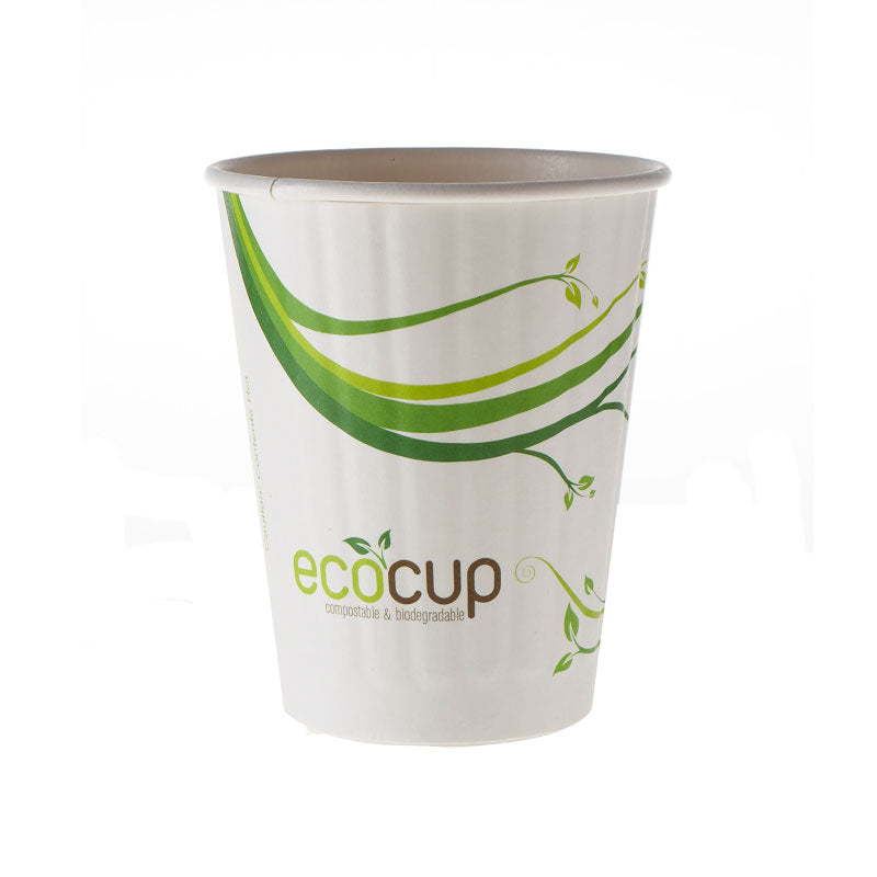 EcoPack 350ml EcoCup Double Wall Coffee Cup - Carton of 1000 - Sustainable.co.za