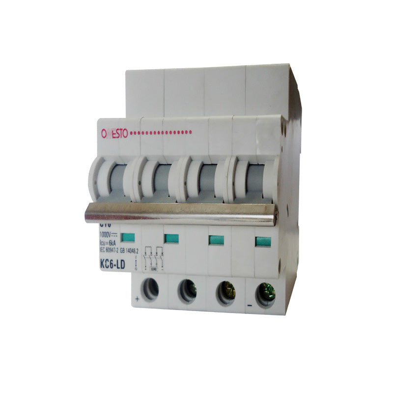 Onesto 10A 880V - 1000V  6kA DC 4 Pole Circuit Breaker - Sustainable.co.za