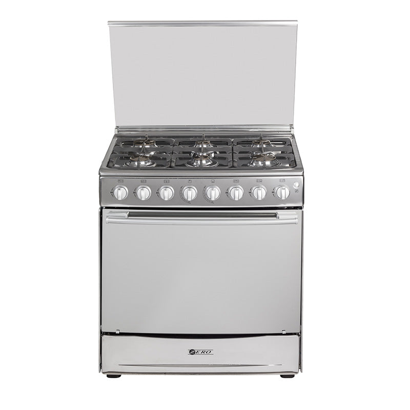 Zero 6 Plate Stainless Steel Gas Stove with Grill - Sustainable.co.za