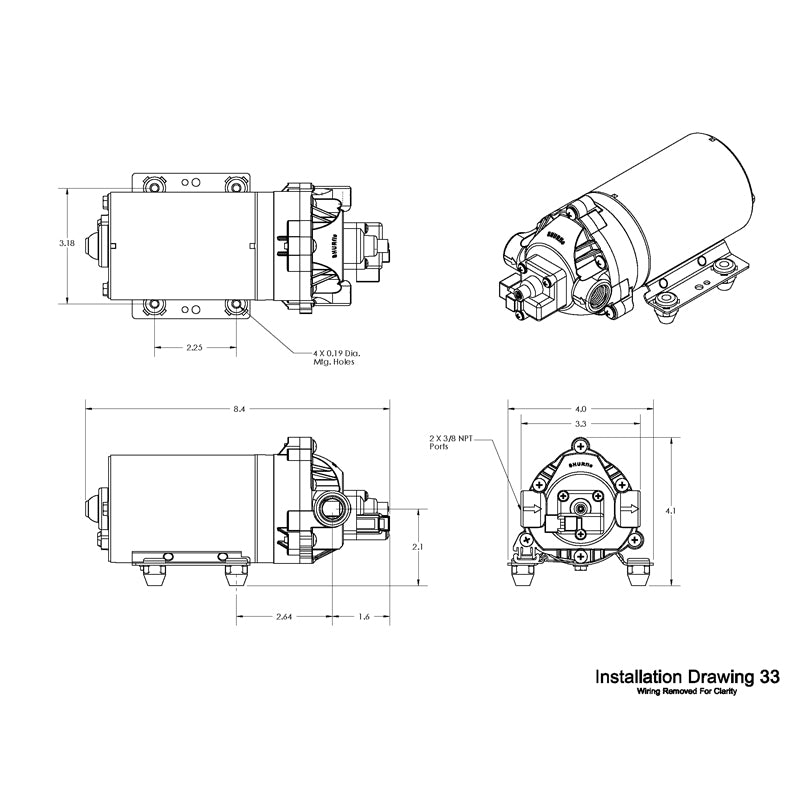 Shurflo 8000-543-238 12V High Pressure Demand Pump