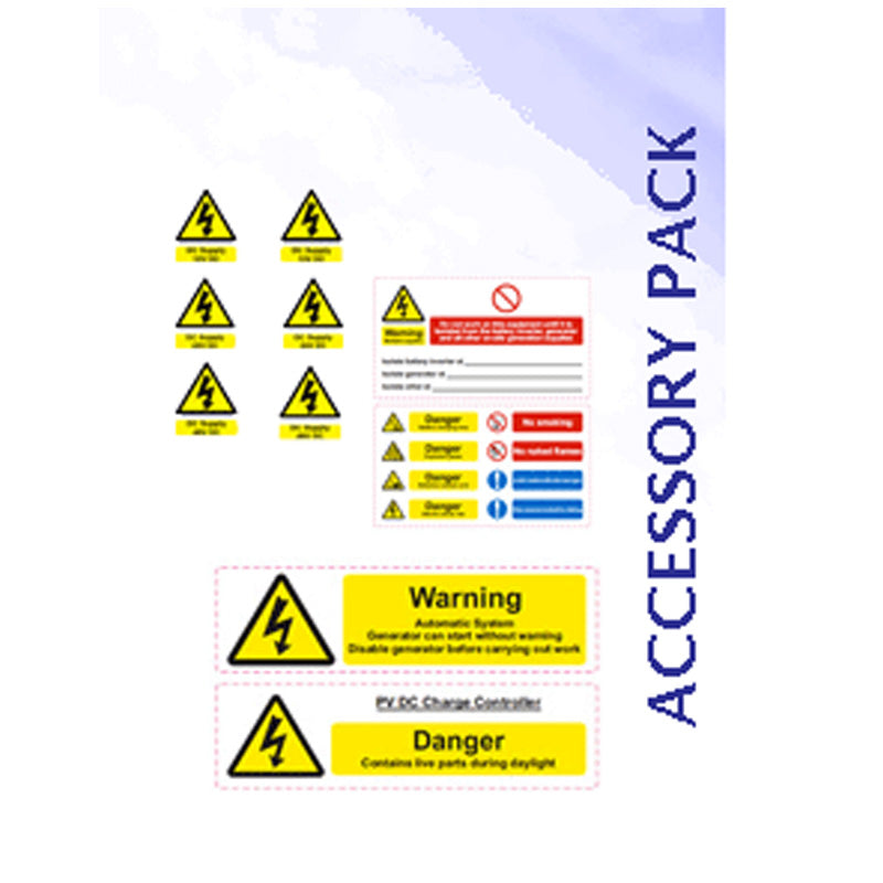 Battery Hazard Label Pack - Sustainable.co.za