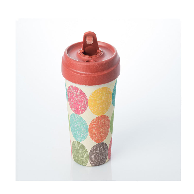 ChicMic Bright Circles 400ml Bamboo Cup - Sustainable.co.za