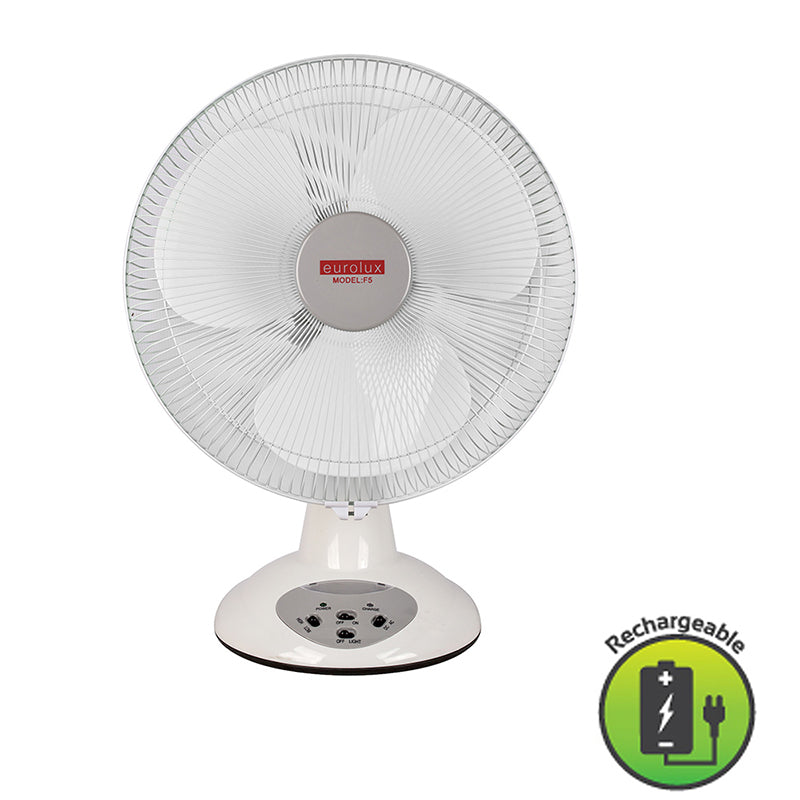 Eurolux F5 AC/DC Rechargeable Portable Fan - Sustainable.co.za