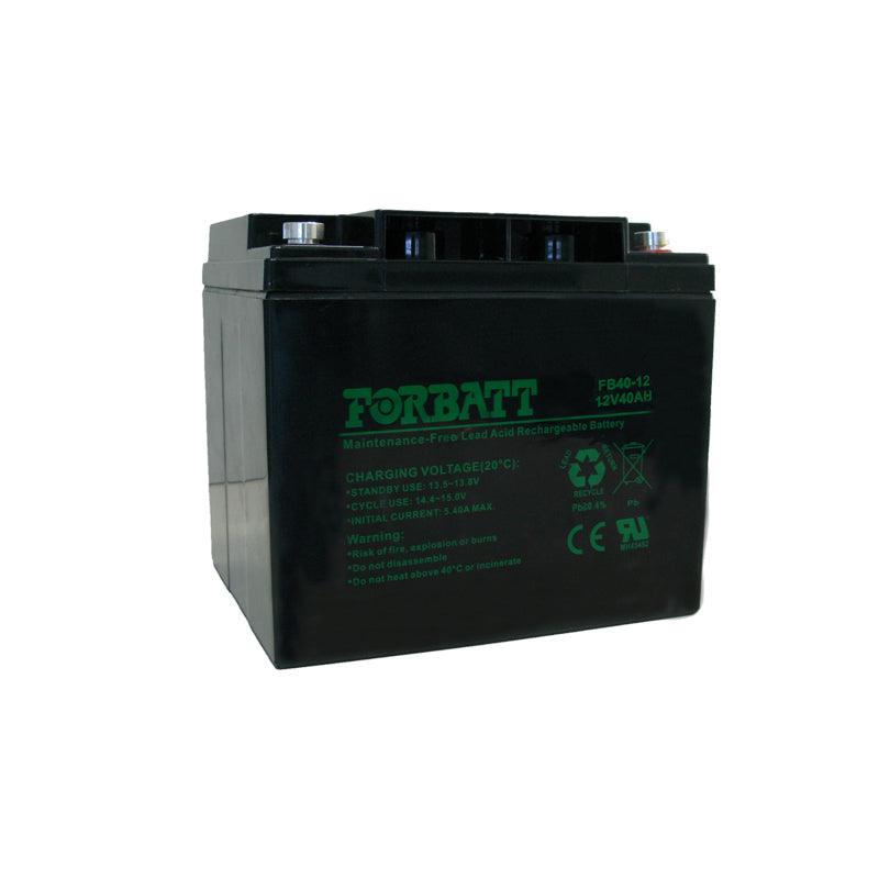 Forbatt FB40-12 40Ah 12V Lead Acid Battery - Sustainable.co.za