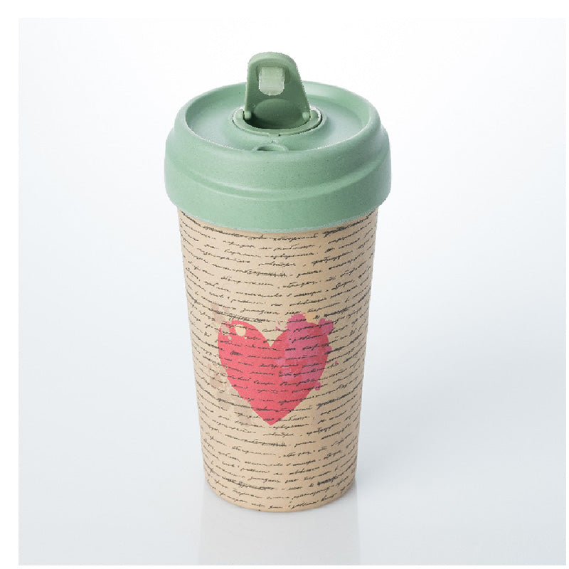 ChicMic Love Letter 400ml Bamboo Cup - Sustainable.co.za