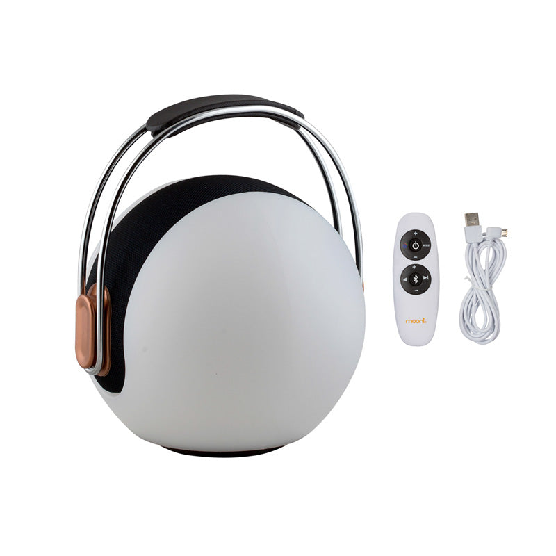 Mooni Music Ball Speaker Lantern with Chrome Handle - Sustainable.co.za