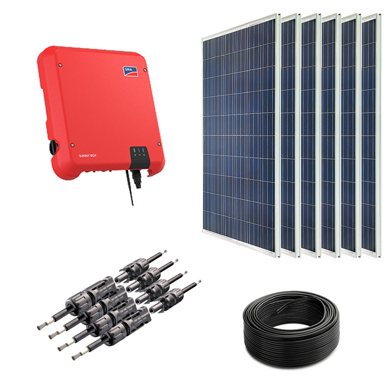 Sustainable.co.za 3kWp Grid-Tied System Solar Power Kit