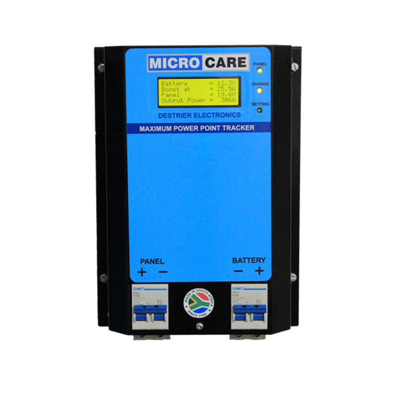 Microcare 20 Amp LCD MPPT Charge Controller - Sustainable.co.za