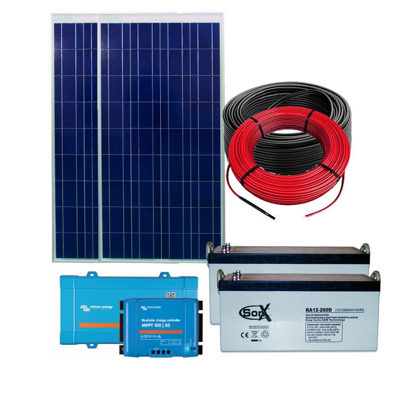 Sustainable Solar Power Kit Ten 2.5kWh - Sustainable.co.za